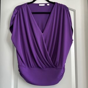 New York & Company Purple Blouse